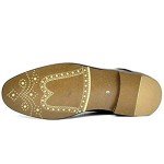 Brown Leather Lined Oxford Dress Shoes for Men