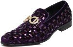 Colorful Rhinestone Slip-On Dress Shoes for Men