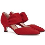 Colorful Low Kitten Heel Dress Pumps for Women
