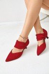 Colorful Low Kitten Heel Dress Pumps for Women