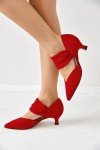 Colorful Low Kitten Heel Dress Pumps for Women