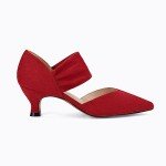 Colorful Low Kitten Heel Dress Pumps for Women