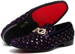 Colorful Rhinestone Slip-On Dress Shoes for Men