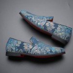 Colorful Glitter Slip-On Dress Loafers for Men