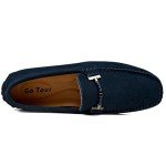 Men's Blue Casual Slip-On Loafers, Size 10.5