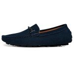 Men's Blue Casual Slip-On Loafers, Size 10.5