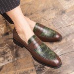 Men's Colorful Alligator Print Slip-On Loafers