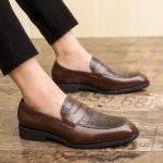 Men's Colorful Alligator Print Slip-On Loafers