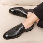 Men's Colorful Alligator Print Slip-On Loafers