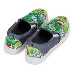 Rick and Morty Green Slip-On Sneakers for Men