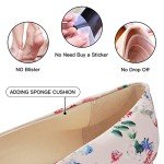 Pink Floral Memory Foam Flats for Women