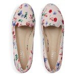 Pink Floral Memory Foam Flats for Women