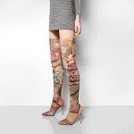 Colorful Women's Print Thigh High Stiletto Boots