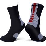 5 Pairs Colorful Men's Athletic Crew Socks