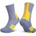 5 Pairs Colorful Men's Athletic Crew Socks