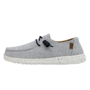 Hey Dude Women's Wendy Chambray White Blue Slip-Ons