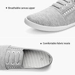 Colorful Women's Slip-On Canvas Sneakers - Grey