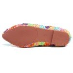 Colorful Floral Round Toe Ballet Flats for Women