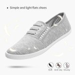 Colorful Women's Slip-On Canvas Sneakers - Grey