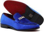 Plum05 Men's Slip-On Loafer in Royal Blue