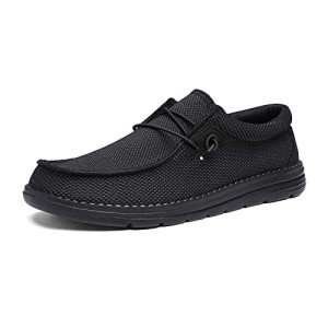 Bruno Marc Black Slip-On Casual Loafers for Men