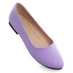 Cute Light Purple Slip-On Ballet Flats for Women