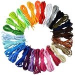 29 Pairs Colorful Round Laces for Athletic Shoes