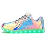 Colorful LED Flashing Shoes for Couples - Pink