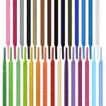 29 Pairs Colorful Round Laces for Athletic Shoes