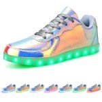 Colorful LED Flashing Shoes for Couples - Pink
