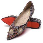 Colorful Women's Pointed Toe Ballet Flats