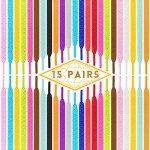 15 Pairs Colorful Flat Athletic Shoe Laces