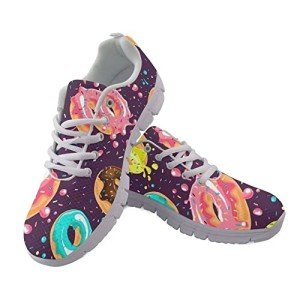 Colorful Donut Running Shoes for Women
