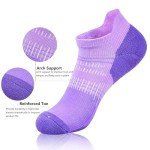Colorful Cushioned Ankle Socks for Women - 6 Pack