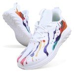 Soulsfeng Men's Lightweight Colorful Graffiti Sneakers