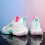 Colorful Unisex Basketball & Running Sneakers, Size 9