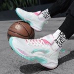 Colorful Unisex Basketball & Running Sneakers, Size 9