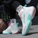 Colorful Unisex Basketball & Running Sneakers, Size 9