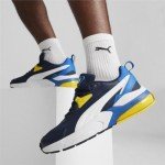 PUMA Men's Vis2k Club Navy & Yellow Shoes