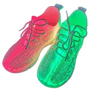 Colorful Fiber Optic LED Light Up Sneakers