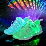 Colorful Fiber Optic LED Light Up Sneakers
