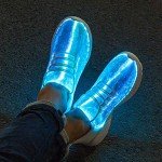 Colorful Fiber Optic LED Light Up Sneakers