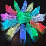 Colorful Fiber Optic LED Light Up Sneakers