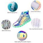 Colorful LED Light Up High Top Sneakers