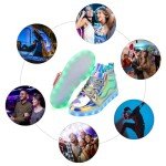 Colorful LED Light Up High Top Sneakers