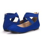 Colorful Elastic Ankle Strap Flats for Women