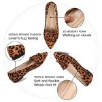 Leopard Print Bowknot Ballet Flats for Women