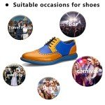 Men's Lightweight Yellow Oxford Dress Shoes