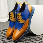 Men's Lightweight Yellow Oxford Dress Shoes