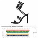 Colorful Rhinestone Tassel High Heel Sandals for Women